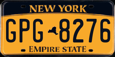 NY license plate GPG8276