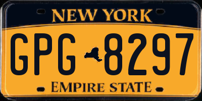 NY license plate GPG8297
