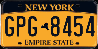 NY license plate GPG8454