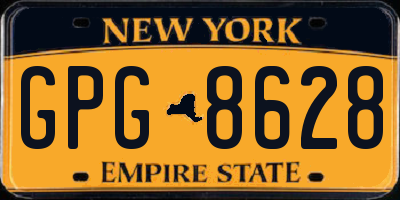 NY license plate GPG8628