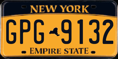 NY license plate GPG9132