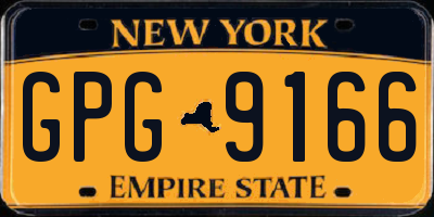 NY license plate GPG9166