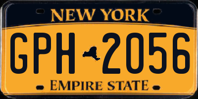NY license plate GPH2056