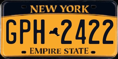 NY license plate GPH2422