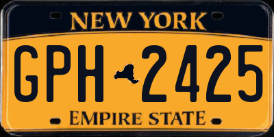 NY license plate GPH2425