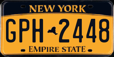 NY license plate GPH2448