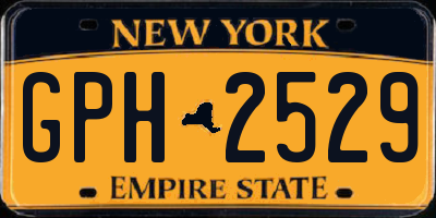 NY license plate GPH2529