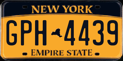 NY license plate GPH4439