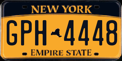 NY license plate GPH4448