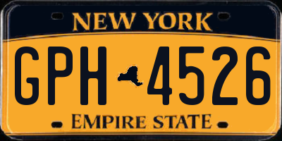 NY license plate GPH4526