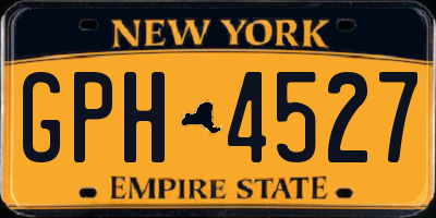 NY license plate GPH4527