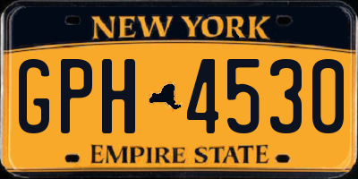 NY license plate GPH4530