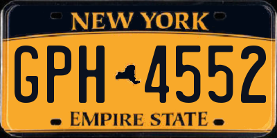 NY license plate GPH4552