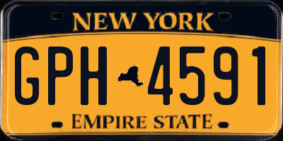 NY license plate GPH4591