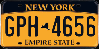 NY license plate GPH4656