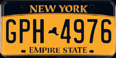 NY license plate GPH4976