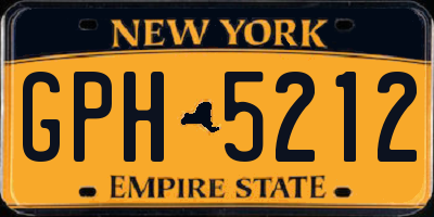 NY license plate GPH5212