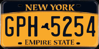 NY license plate GPH5254