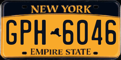 NY license plate GPH6046