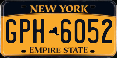 NY license plate GPH6052