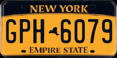 NY license plate GPH6079