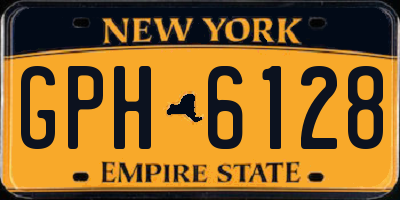 NY license plate GPH6128