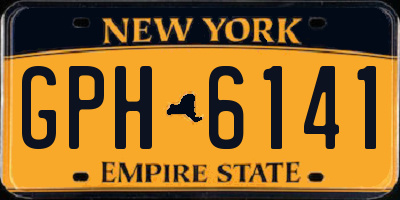 NY license plate GPH6141