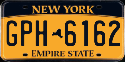 NY license plate GPH6162