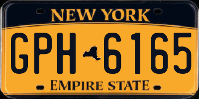NY license plate GPH6165