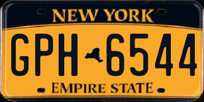 NY license plate GPH6544