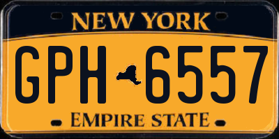NY license plate GPH6557