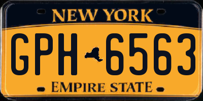 NY license plate GPH6563