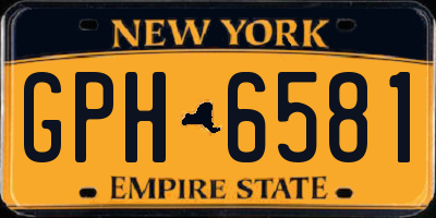 NY license plate GPH6581