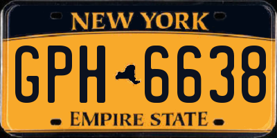 NY license plate GPH6638