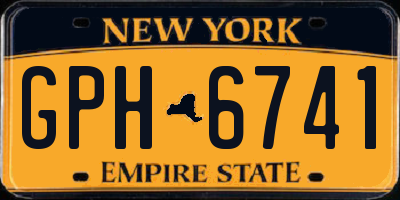 NY license plate GPH6741