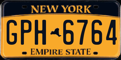 NY license plate GPH6764
