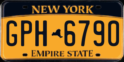 NY license plate GPH6790