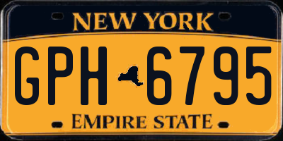 NY license plate GPH6795