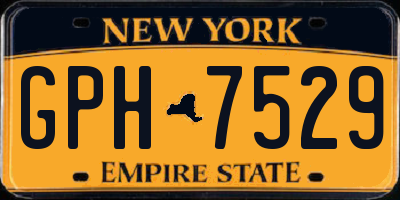 NY license plate GPH7529