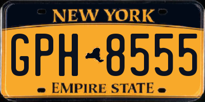 NY license plate GPH8555
