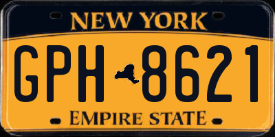 NY license plate GPH8621