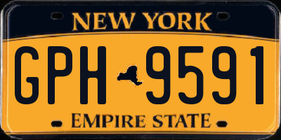 NY license plate GPH9591