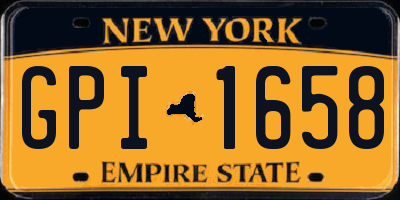 NY license plate GPI1658