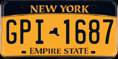 NY license plate GPI1687
