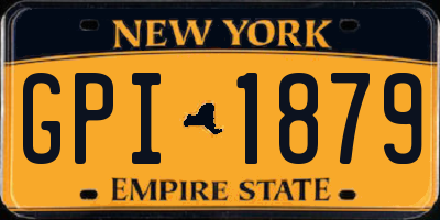 NY license plate GPI1879