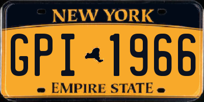 NY license plate GPI1966