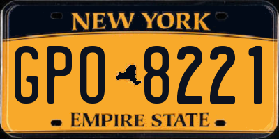 NY license plate GPO8221