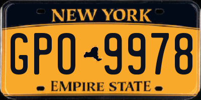 NY license plate GPO9978