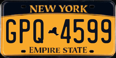 NY license plate GPQ4599