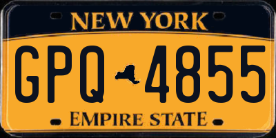 NY license plate GPQ4855